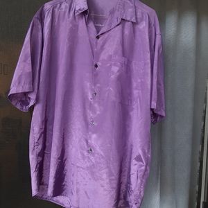 Mens Thai Silk Shirt L
